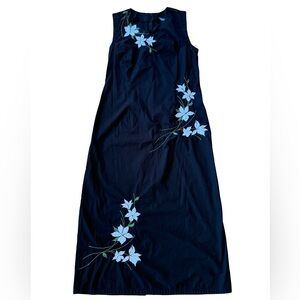 Y2K Embroidered Floral Maxi Dress by Blue Persuasion 1X